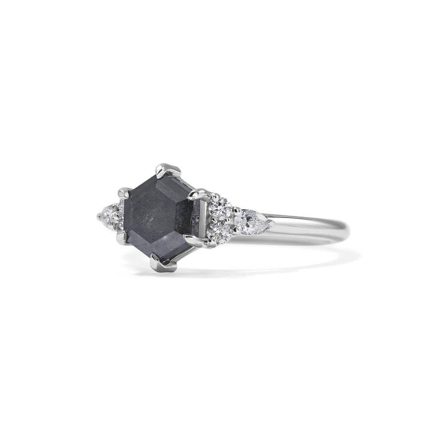 The X - Neso Ring by East London jeweller Rachel Boston | Discover our collections of unique and timeless engagement rings, wedding rings, and modern fine jewellery. - Rachel Boston Jewellery