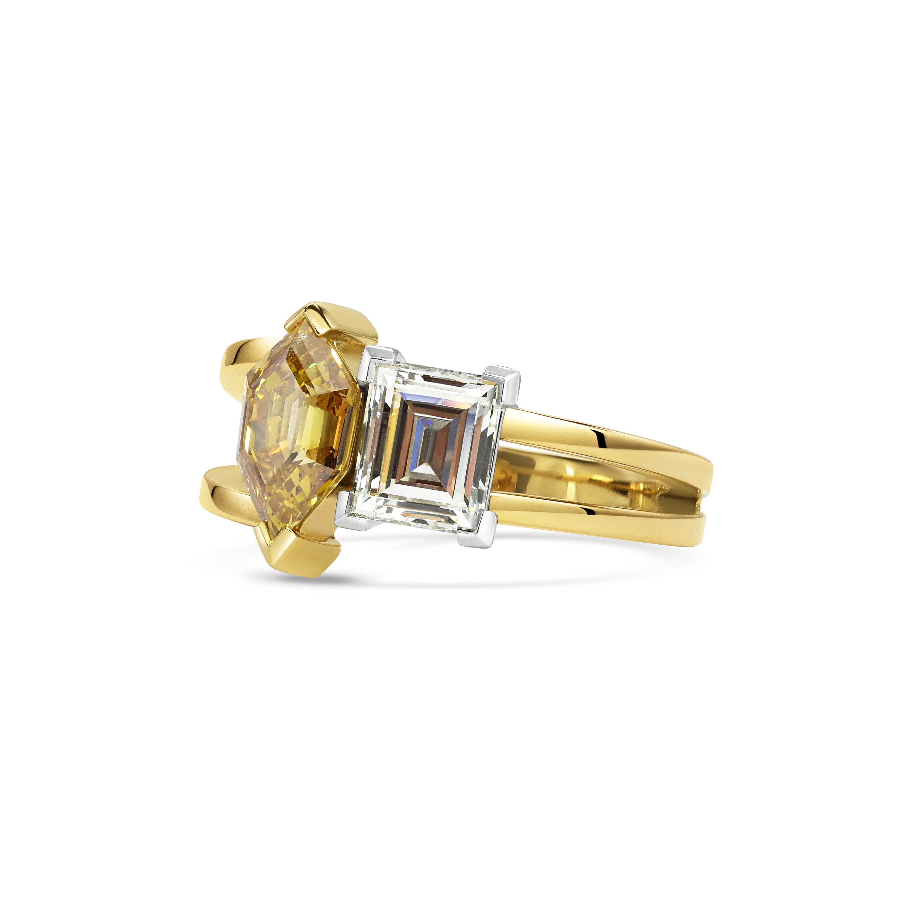 The X-Priapus Ring by East London jeweller Rachel Boston | Discover our collections of unique and timeless engagement rings, wedding rings, and modern fine jewellery.