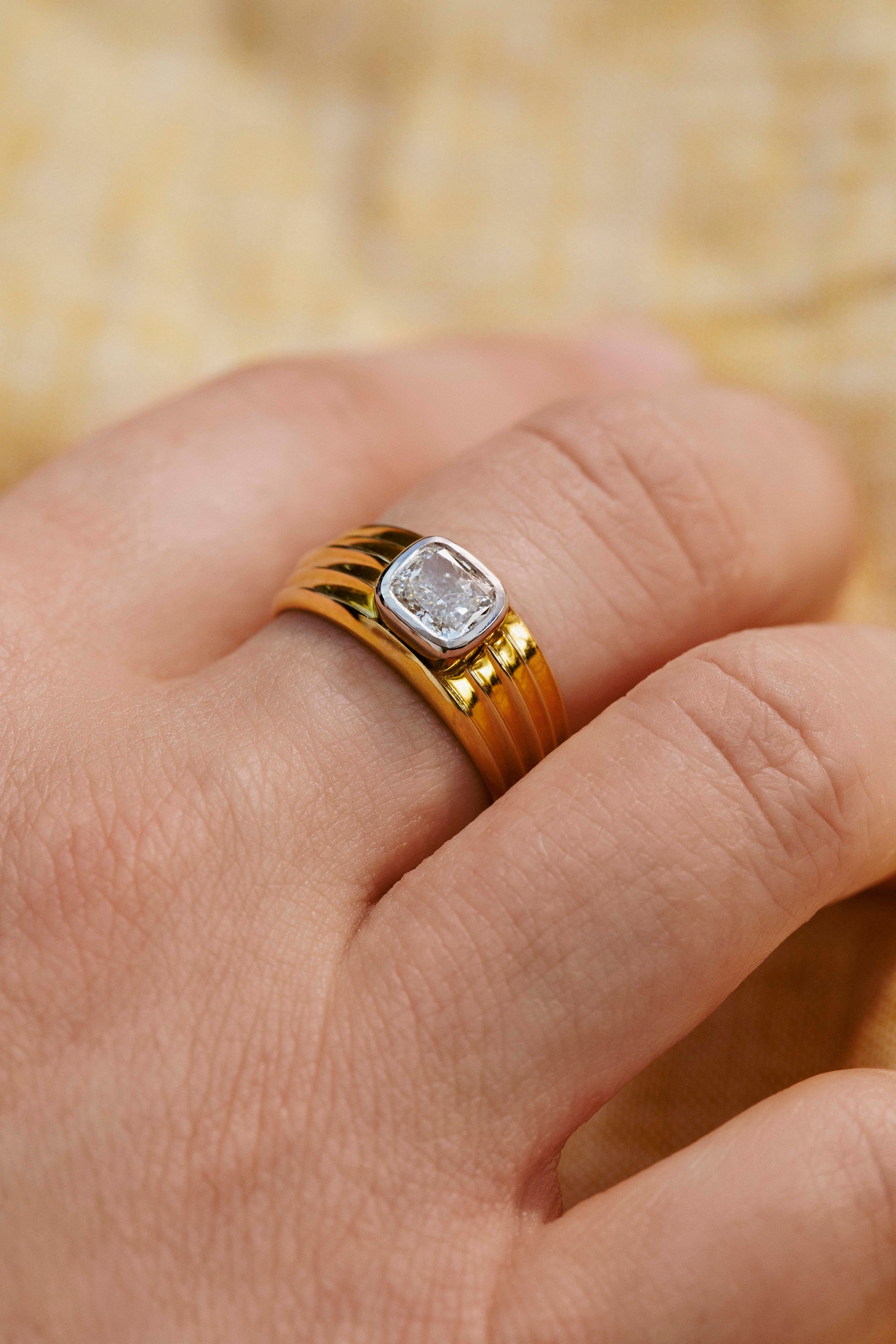The Astarte Ring by East London jeweller Rachel Boston | Discover our collections of unique and timeless engagement rings, wedding rings, and modern fine jewellery.