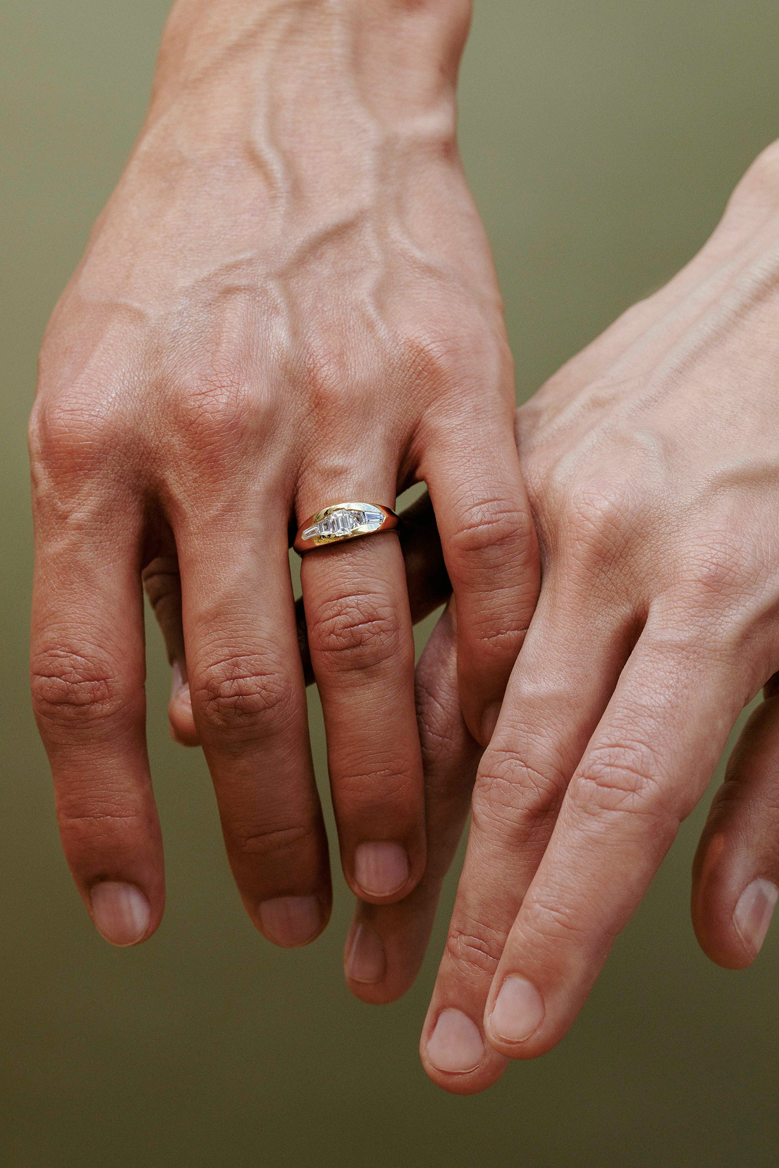 The X - Hedone Ring by East London jeweller Rachel Boston | Discover our collections of unique and timeless engagement rings, wedding rings, and modern fine jewellery.