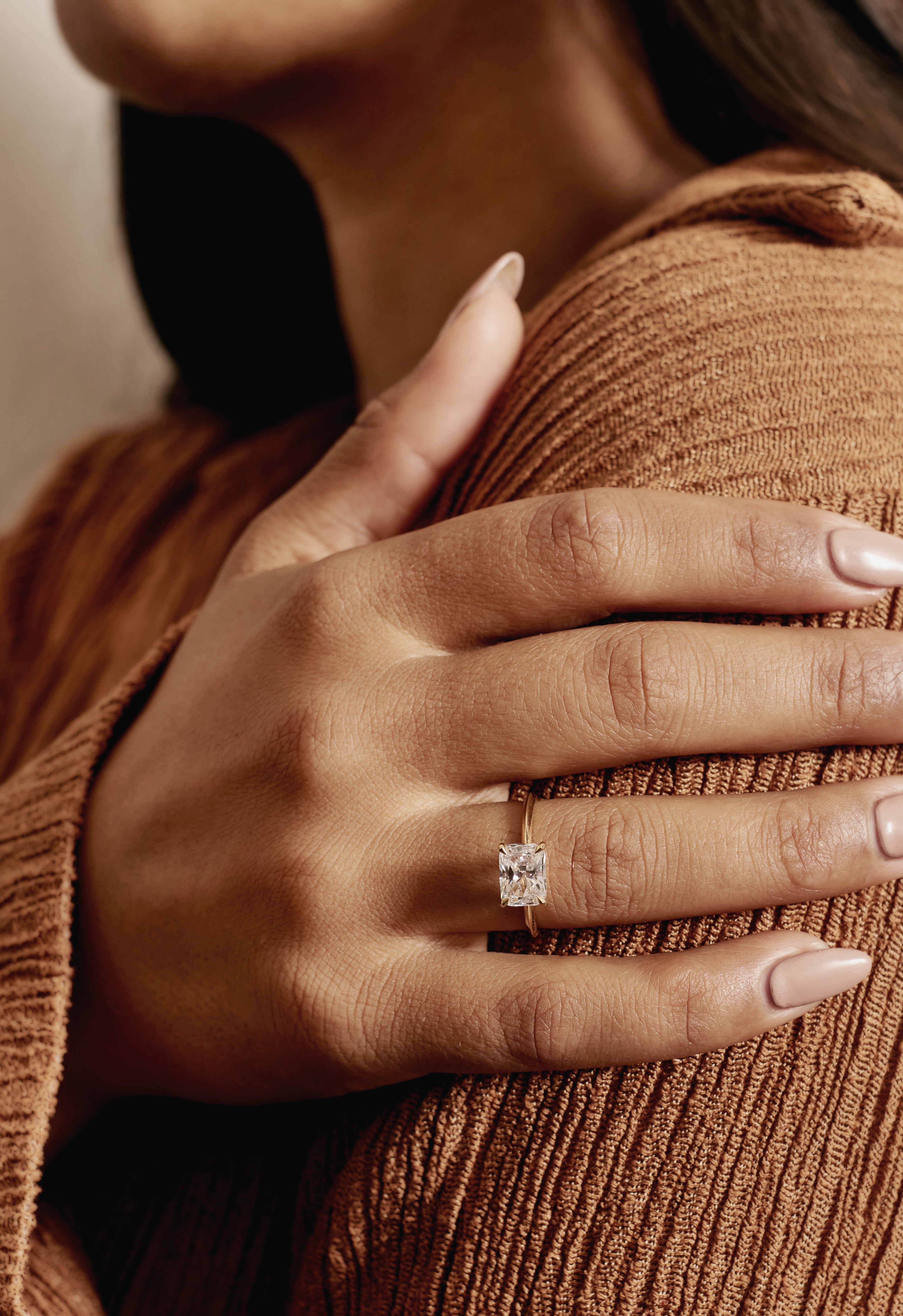The Imogen Ring by East London jeweller Rachel Boston | Discover our collections of unique and timeless engagement rings, wedding rings, and modern fine jewellery.