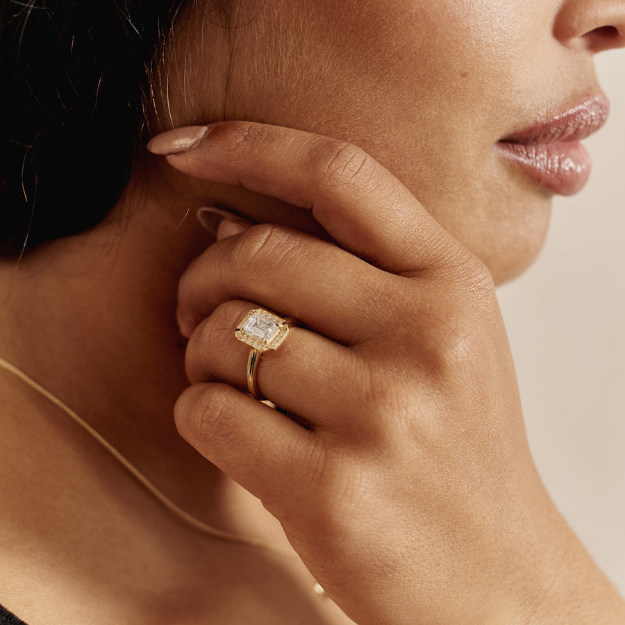 The Bea Ring by East London jeweller Rachel Boston | Discover our collections of unique and timeless engagement rings, wedding rings, and modern fine jewellery. - Rachel Boston Jewellery