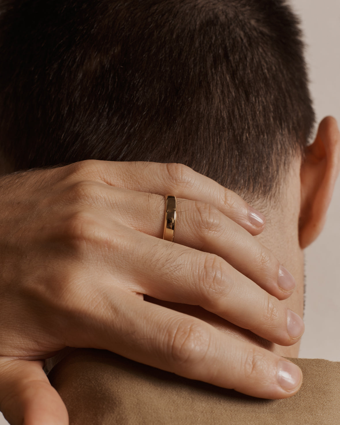 The Chamfered Edge Wedding Band - Polished - 4.7mm by East London jeweller Rachel Boston | Discover our collections of unique and timeless engagement rings, wedding rings, and modern fine jewellery.