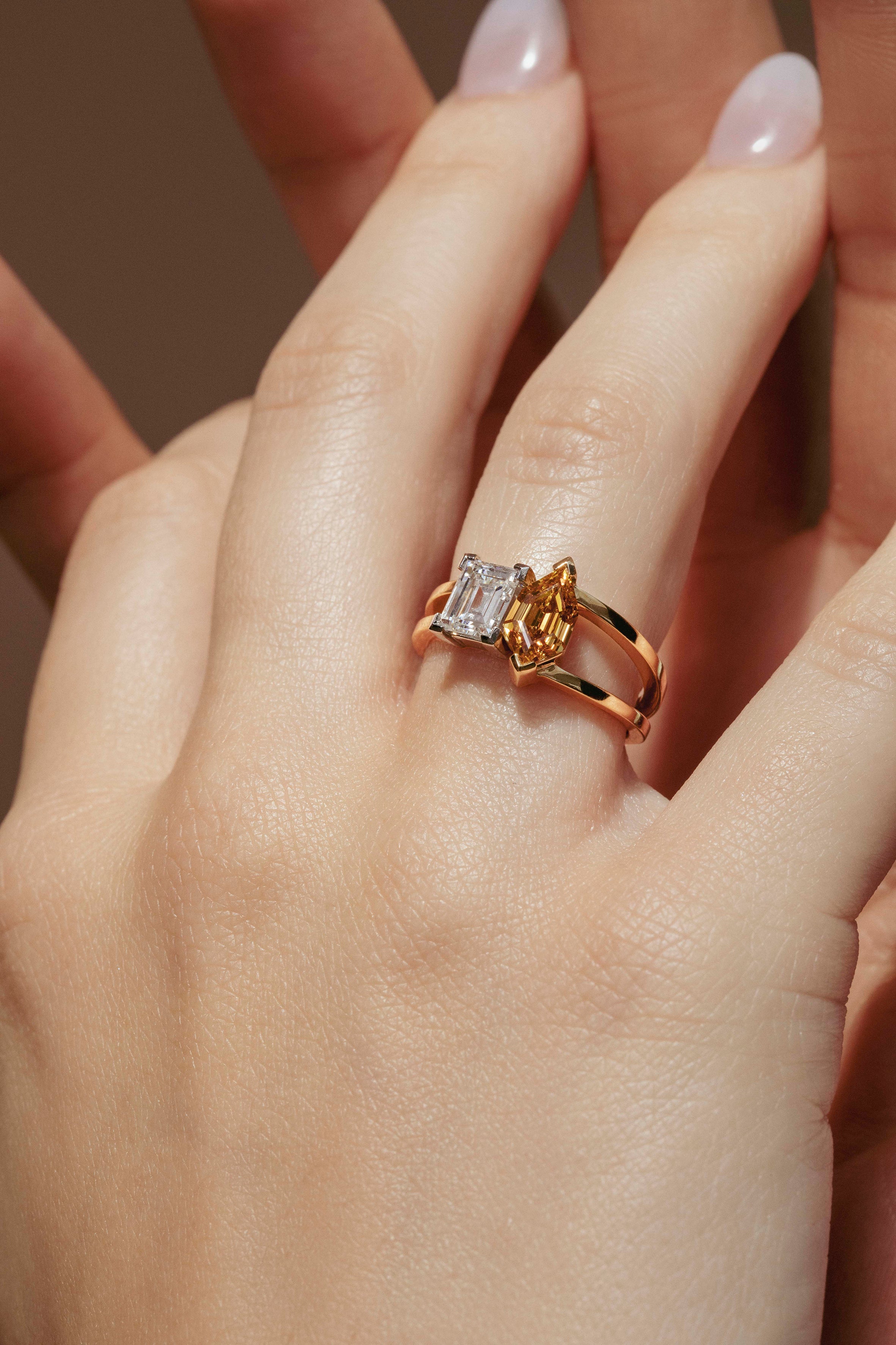 The X-Priapus Ring by East London jeweller Rachel Boston | Discover our collections of unique and timeless engagement rings, wedding rings, and modern fine jewellery.