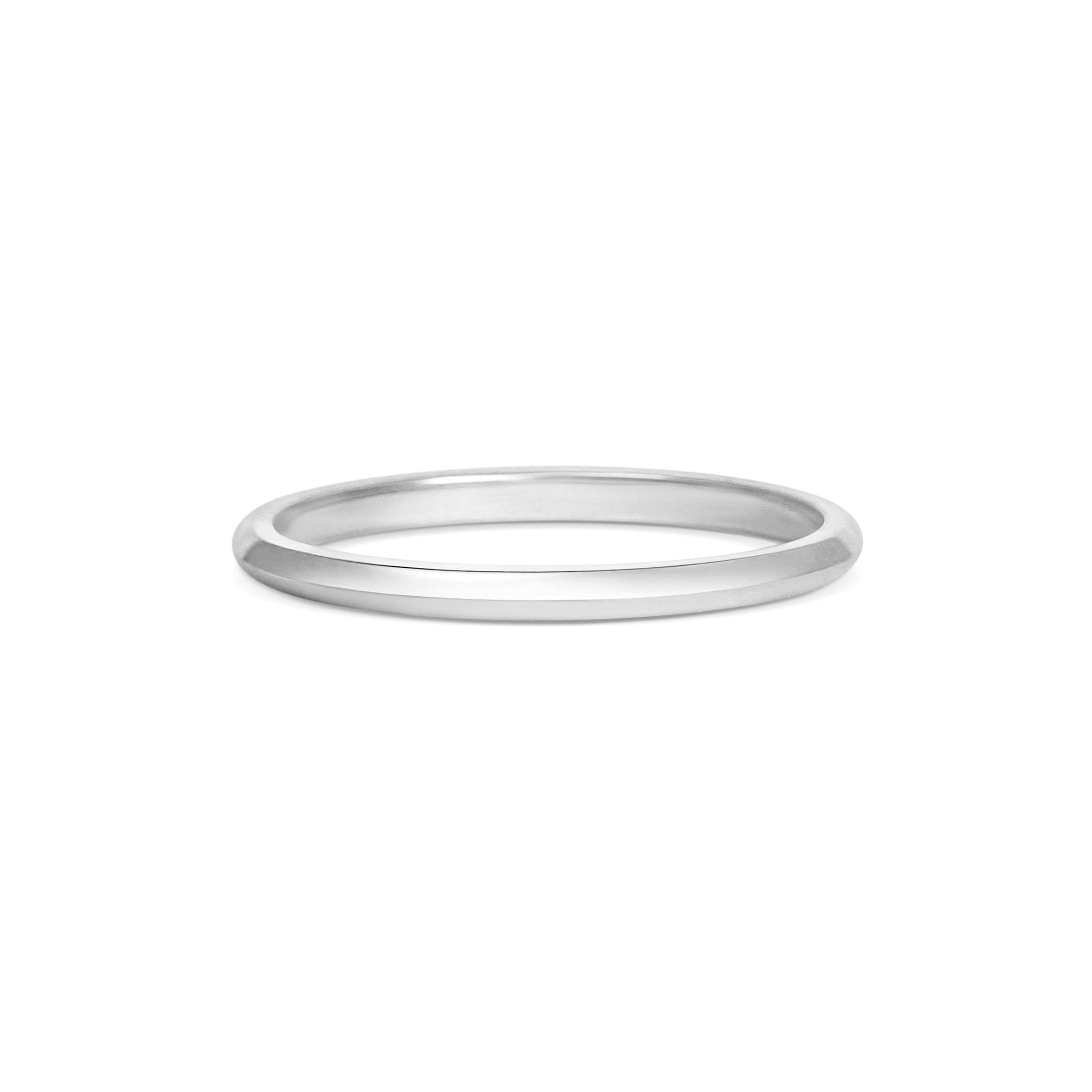 The Knife Edge Band - 1.5mm by East London jeweller Rachel Boston | Discover our collections of unique and timeless engagement rings, wedding rings, and modern fine jewellery.