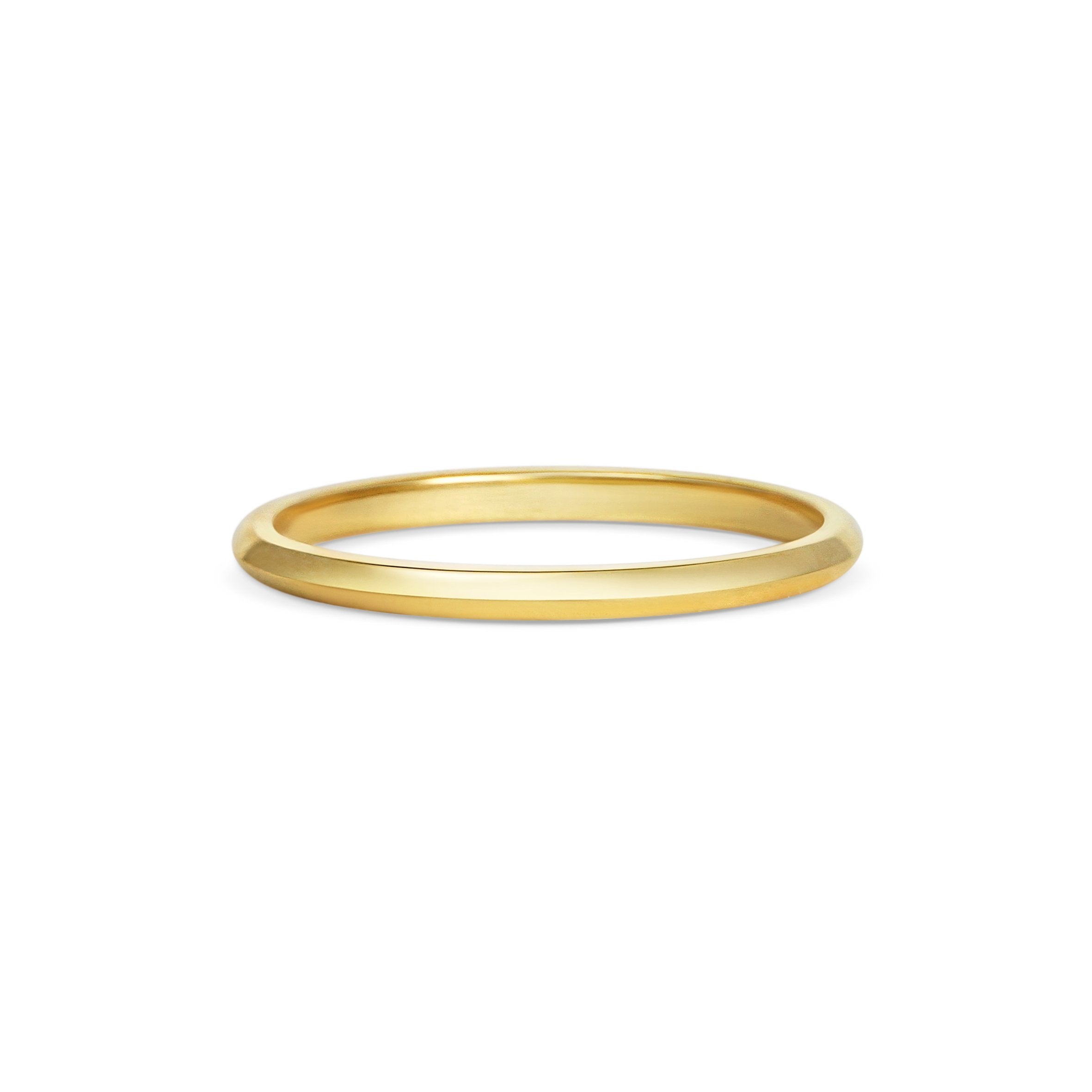 The Knife Edge Band - 1.5mm by East London jeweller Rachel Boston | Discover our collections of unique and timeless engagement rings, wedding rings, and modern fine jewellery.