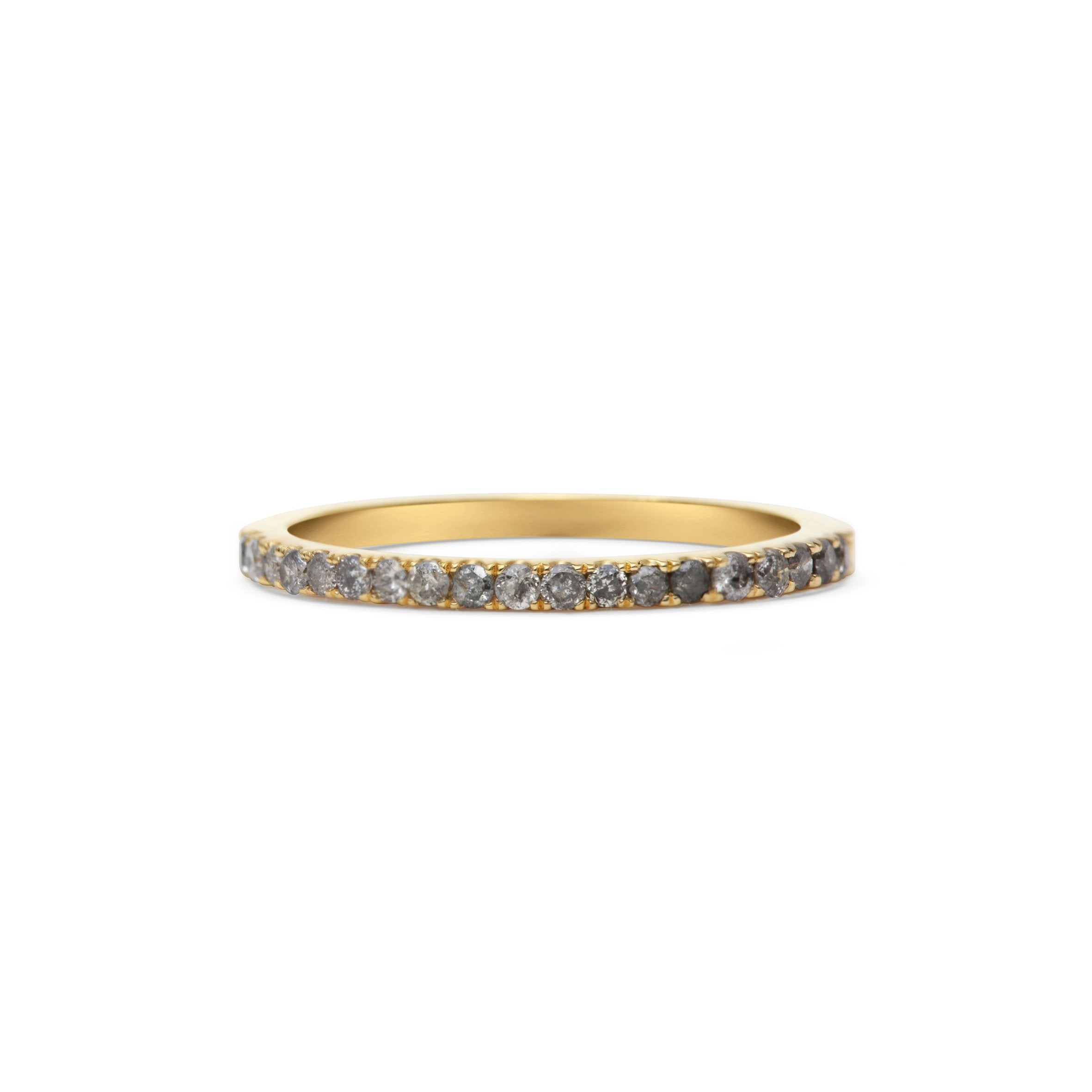 The Grey Diamond Circulum Band by East London jeweller Rachel Boston | Discover our collections of unique and timeless engagement rings, wedding rings, and modern fine jewellery.