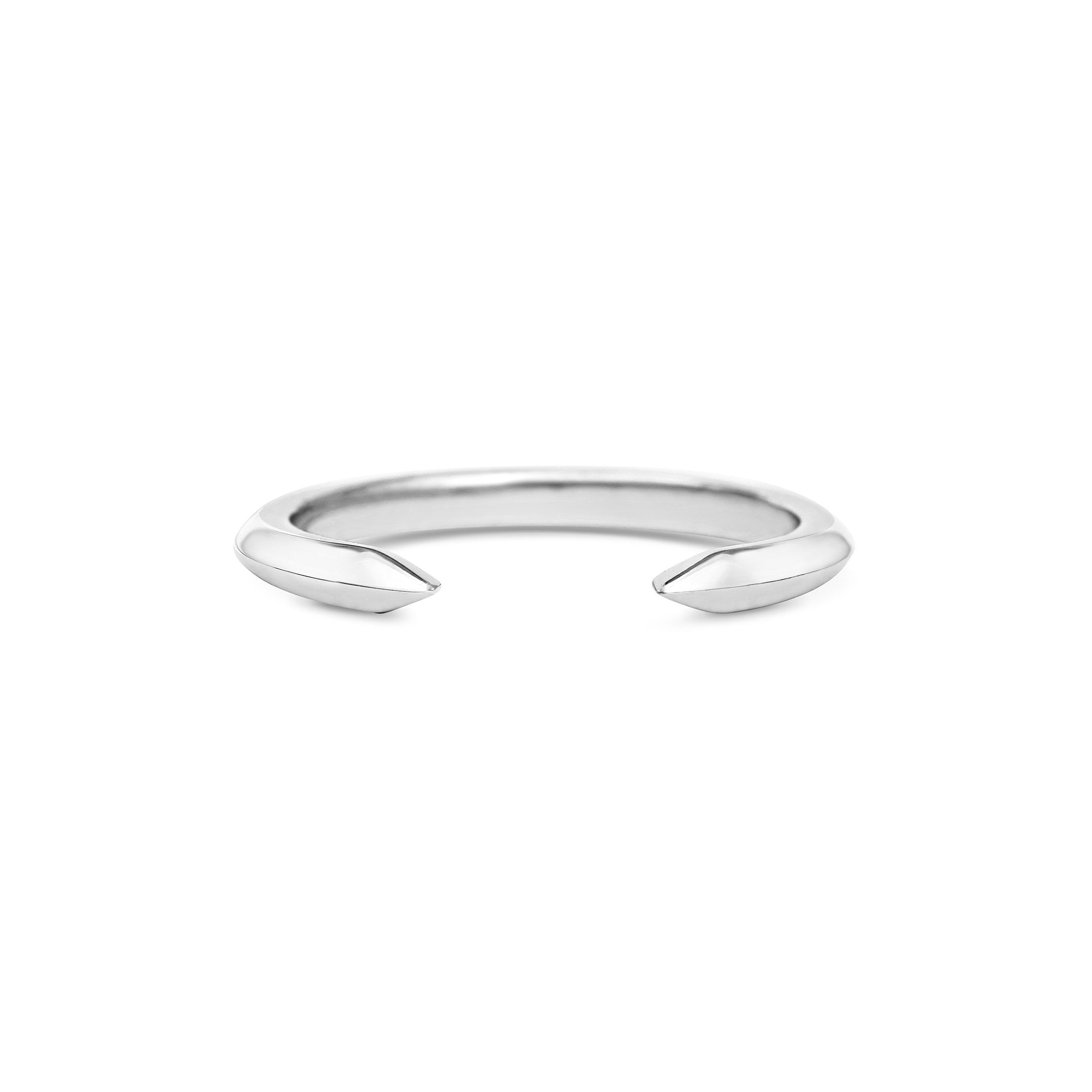 The Split Band by East London jeweller Rachel Boston | Discover our collections of unique and timeless engagement rings, wedding rings, and modern fine jewellery.