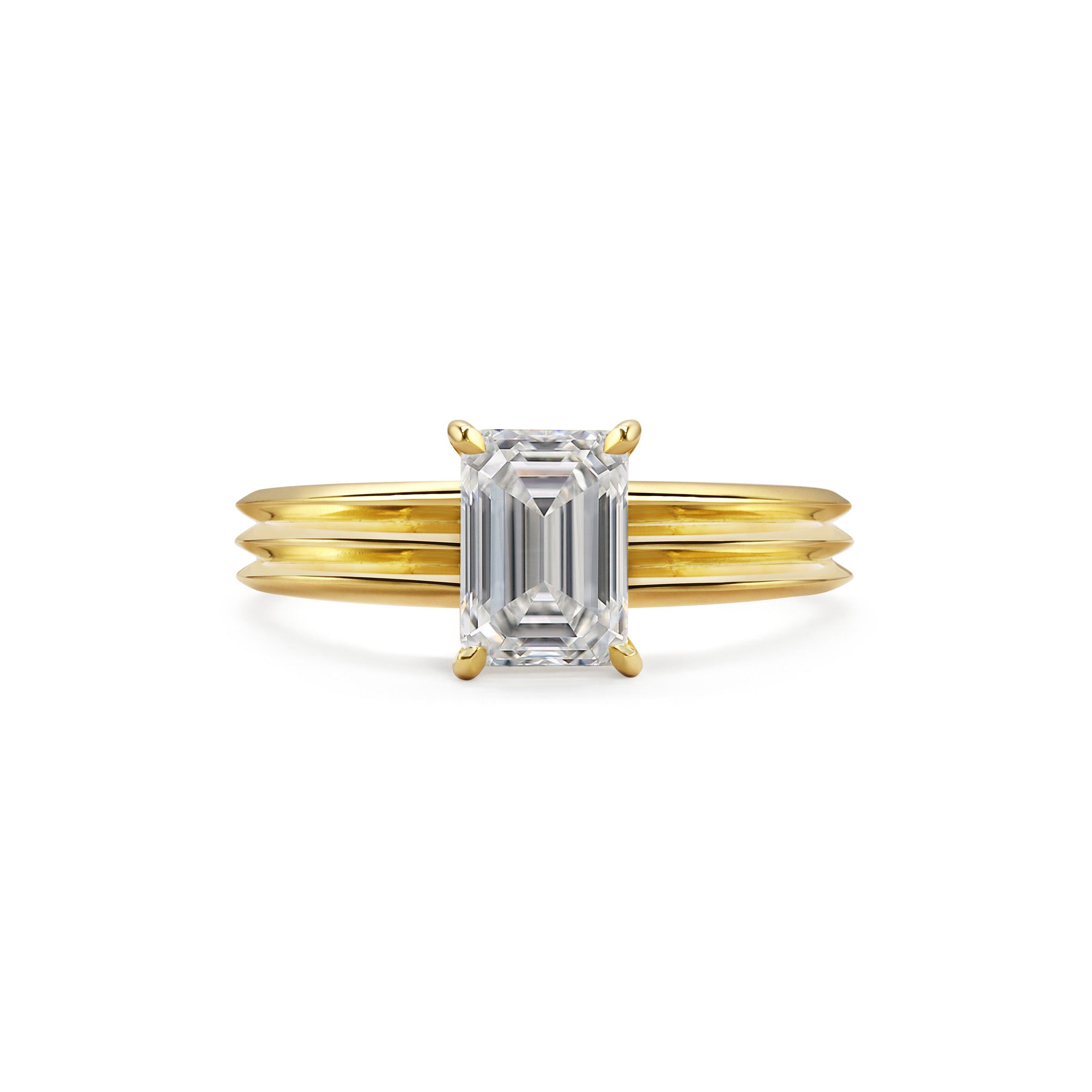 The Rosa Ring by East London jeweller Rachel Boston | Discover our collections of unique and timeless engagement rings, wedding rings, and modern fine jewellery.