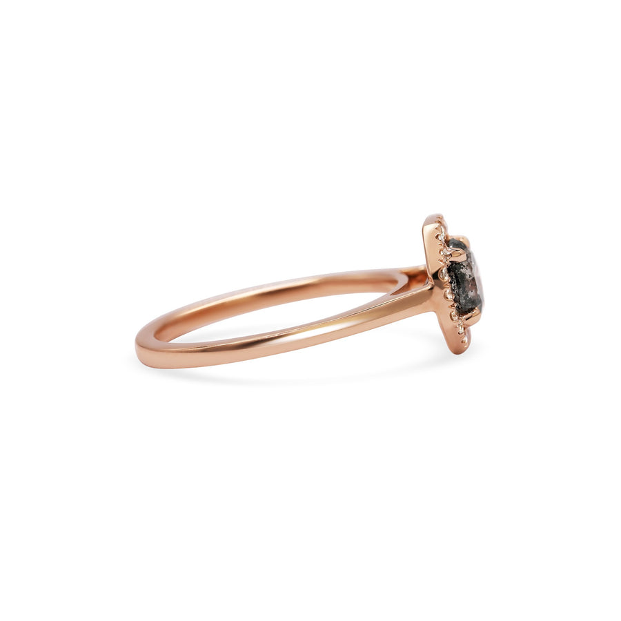 The X - Saturn Ring by East London jeweller Rachel Boston | Discover our collections of unique and timeless engagement rings, wedding rings, and modern fine jewellery. - Rachel Boston Jewellery