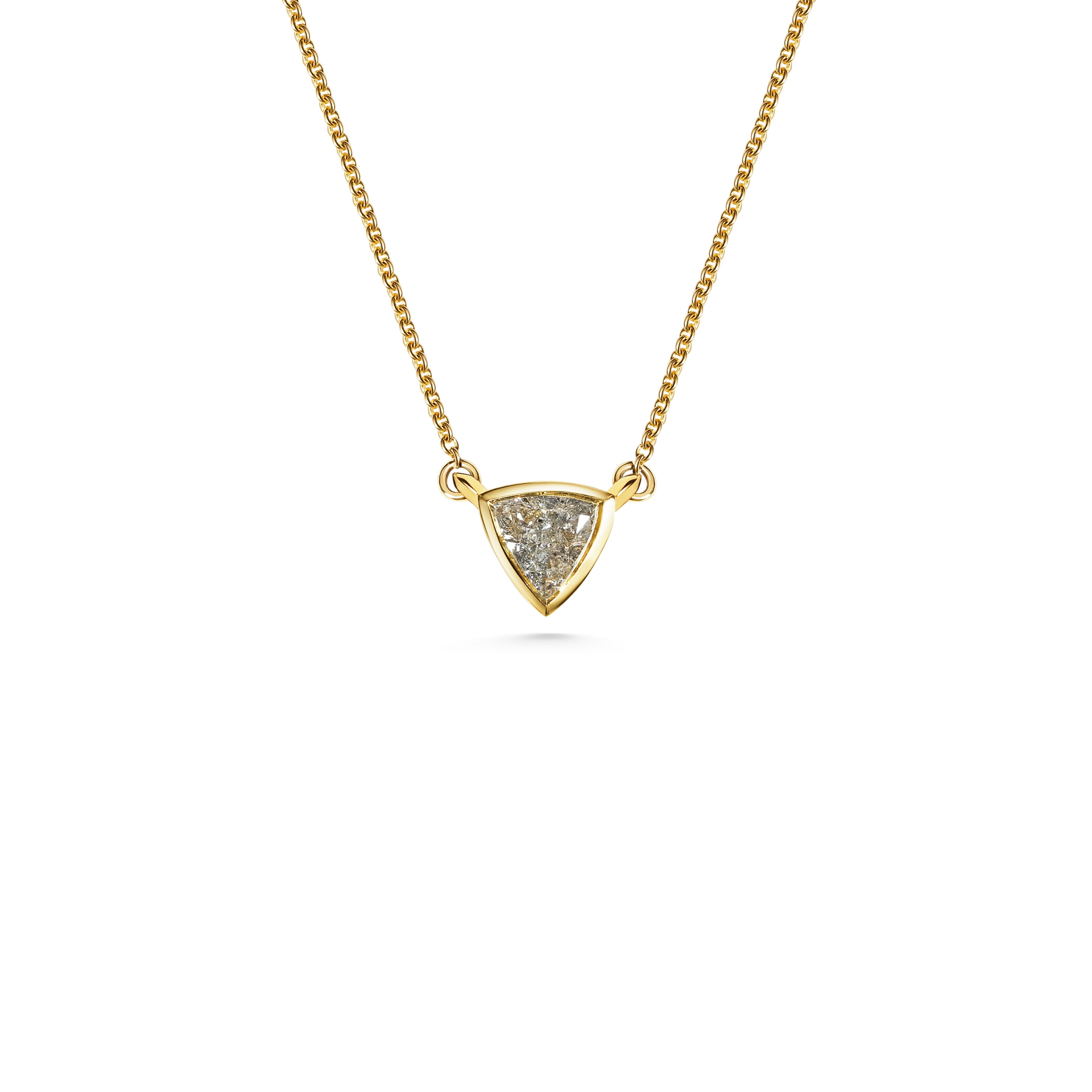 The X - Sherman Necklace by East London jeweller Rachel Boston | Discover our collections of unique and timeless engagement rings, wedding rings, and modern fine jewellery.