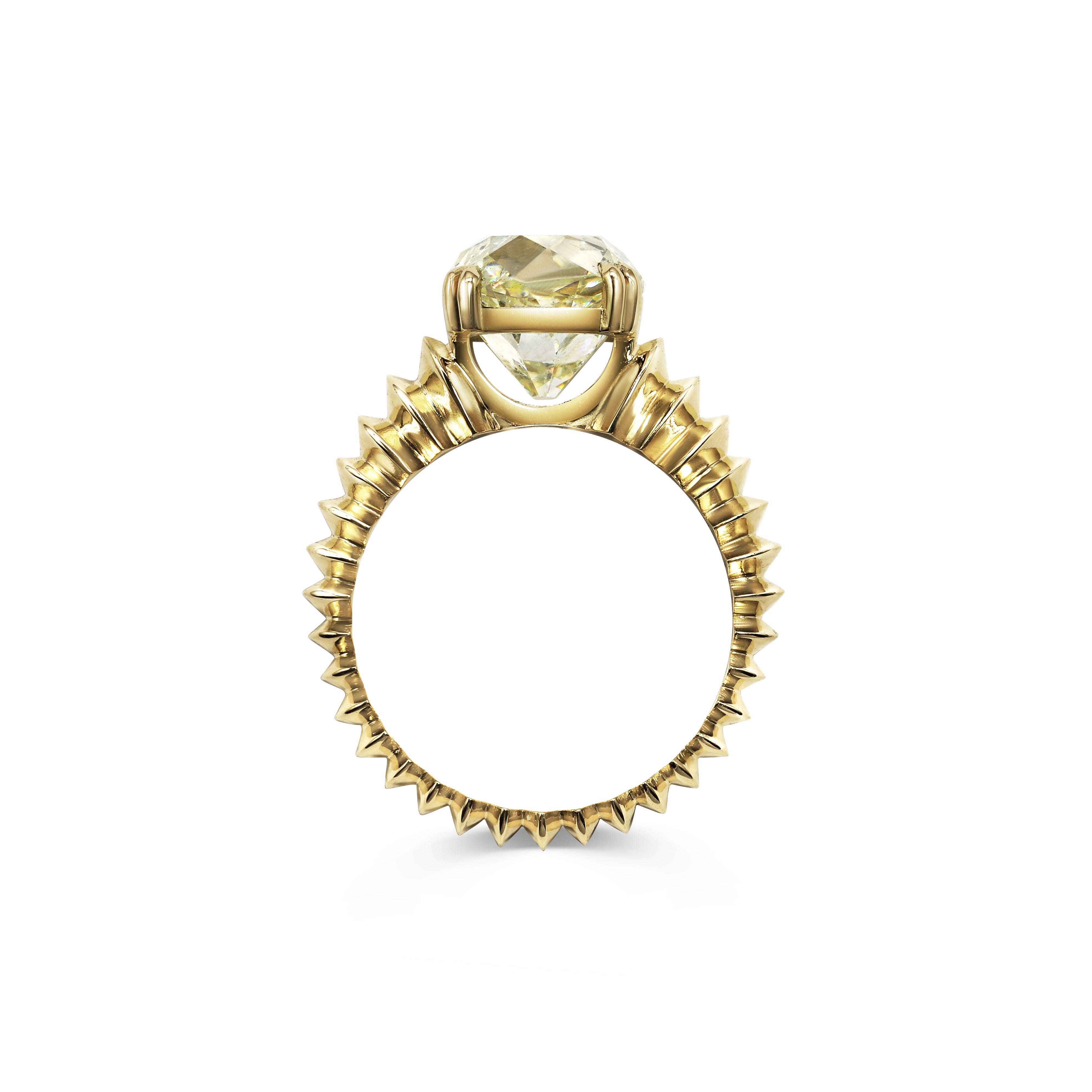 The X - Suadela Ring by East London jeweller Rachel Boston | Discover our collections of unique and timeless engagement rings, wedding rings, and modern fine jewellery.