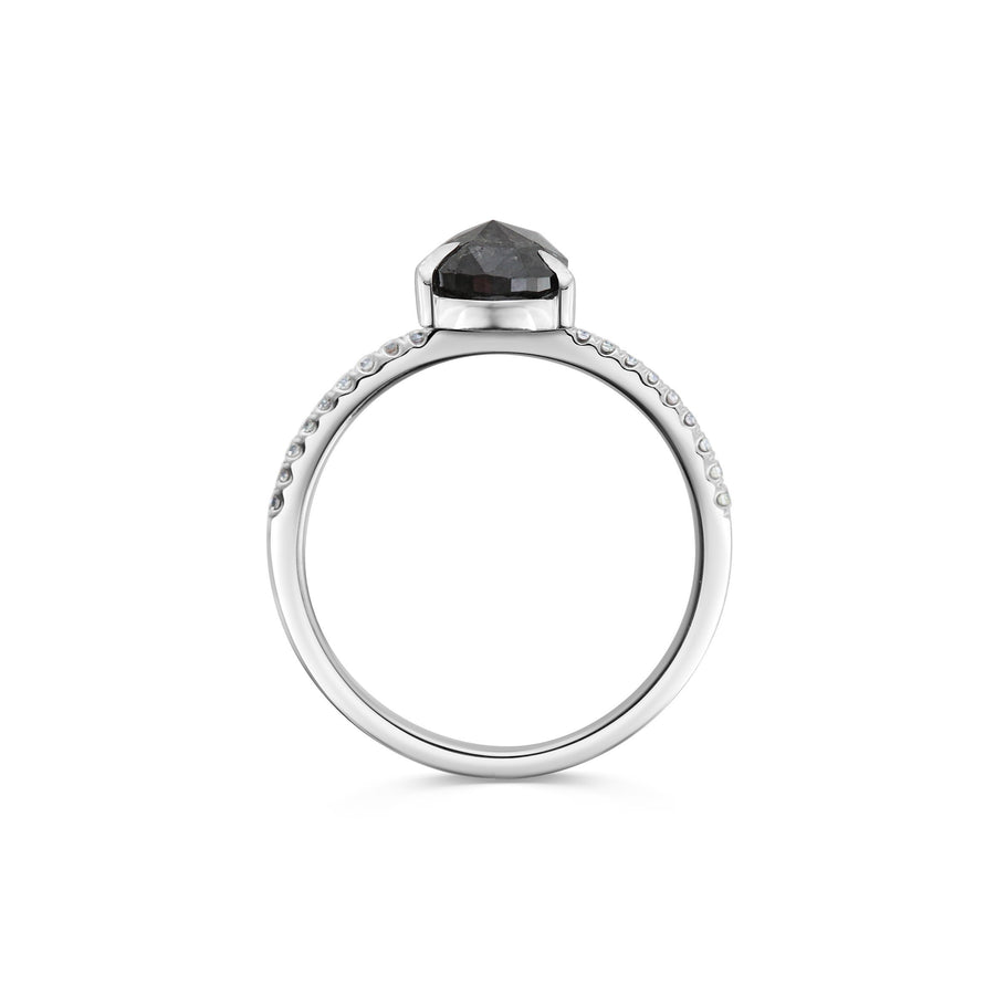 The X - Telesto Ring by East London jeweller Rachel Boston | Discover our collections of unique and timeless engagement rings, wedding rings, and modern fine jewellery. - Rachel Boston Jewellery