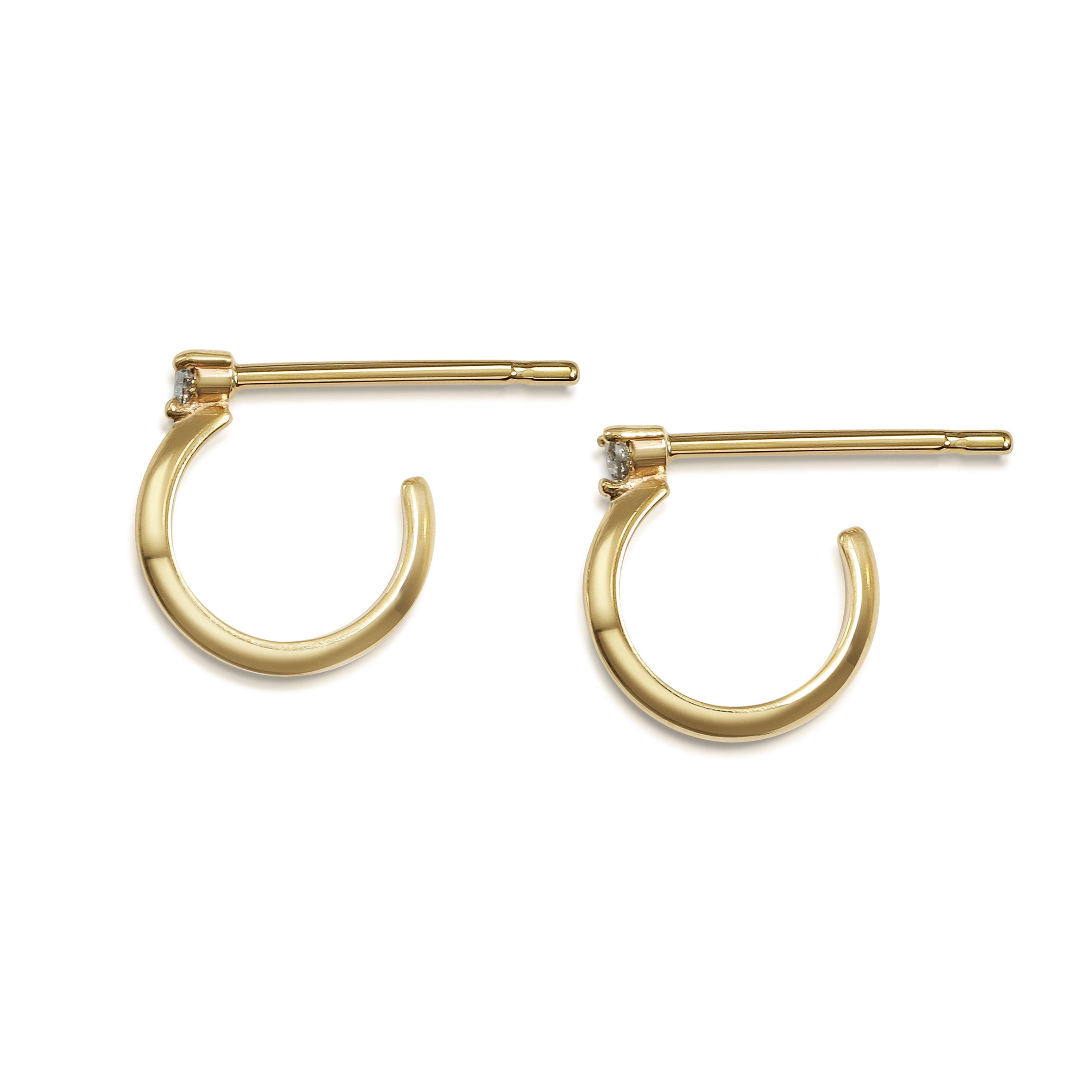 The Uruz Grey Diamond Earrings by East London jeweller Rachel Boston | Discover our collections of unique and timeless engagement rings, wedding rings, and modern fine jewellery.