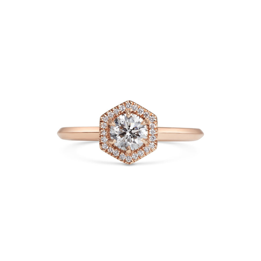 The Juno Diamond Ring by East London jeweller Rachel Boston | Discover our collections of unique and timeless engagement rings, wedding rings, and modern fine jewellery. - Rachel Boston Jewellery