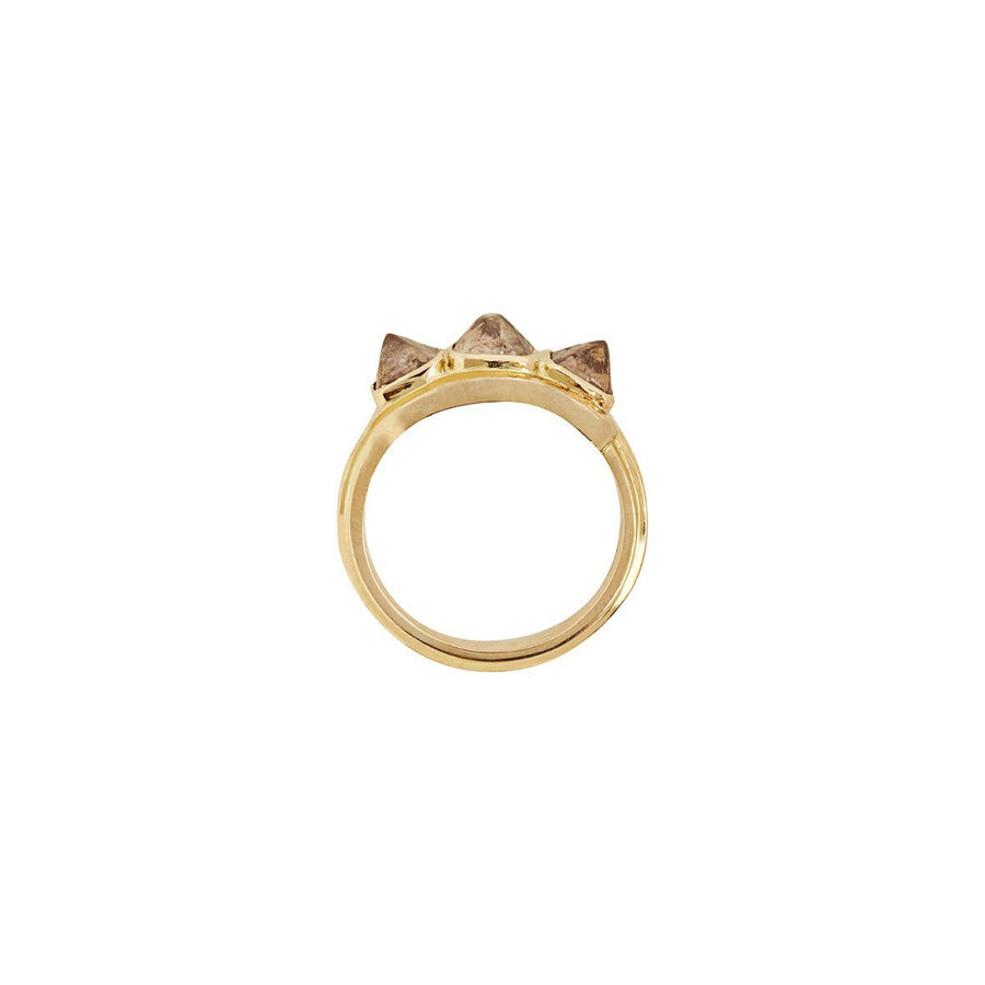 The X - Ptah Ring by East London jeweller Rachel Boston | Discover our collections of unique and timeless engagement rings, wedding rings, and modern fine jewellery. - Rachel Boston Jewellery