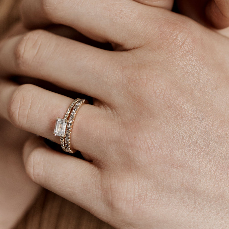 The Grey Diamond Circulum Band by East London jeweller Rachel Boston | Discover our collections of unique and timeless engagement rings, wedding rings, and modern fine jewellery. - Rachel Boston Jewellery