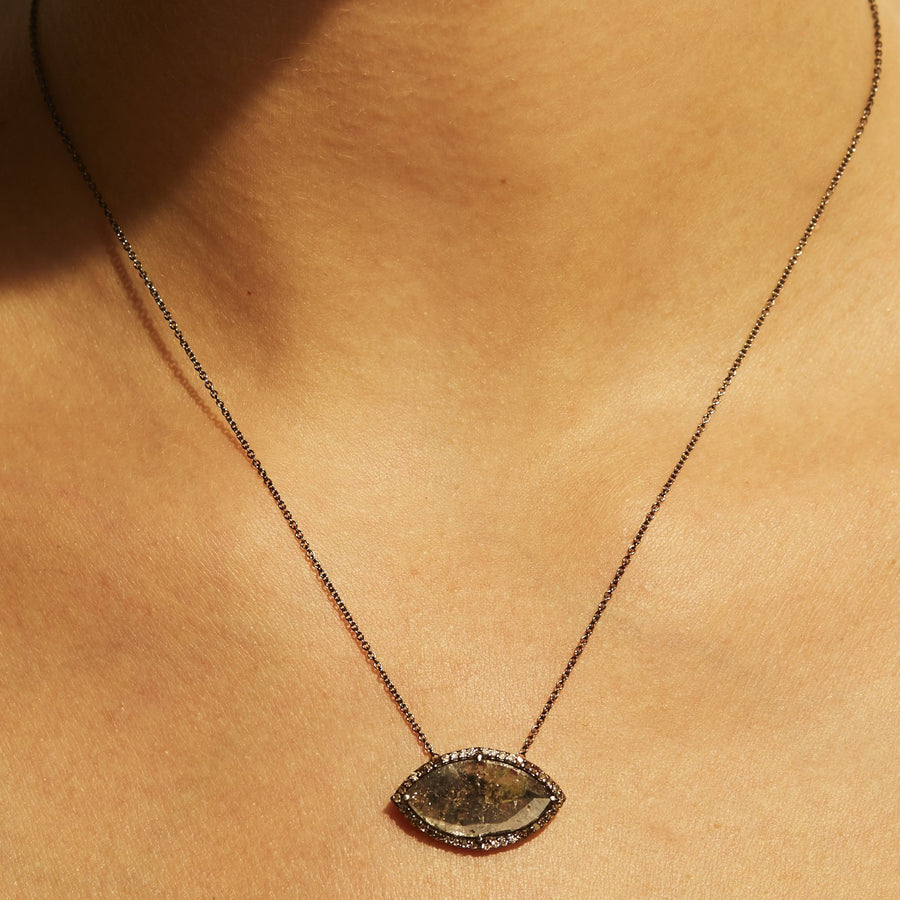 The X - Nimbus Necklace by East London jeweller Rachel Boston | Discover our collections of unique and timeless engagement rings, wedding rings, and modern fine jewellery. - Rachel Boston Jewellery