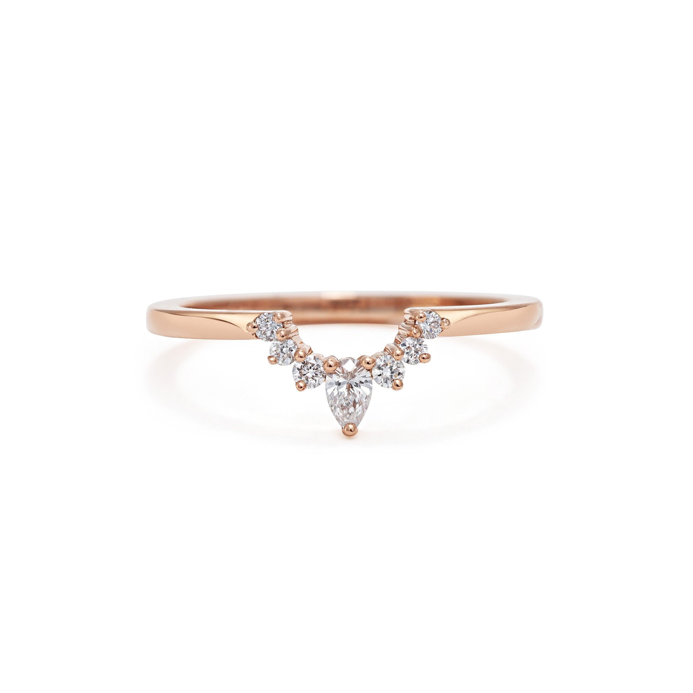 The Comet Encke Wedding Band by East London jeweller Rachel Boston | Discover our collections of unique and timeless engagement rings, wedding rings, and modern fine jewellery.