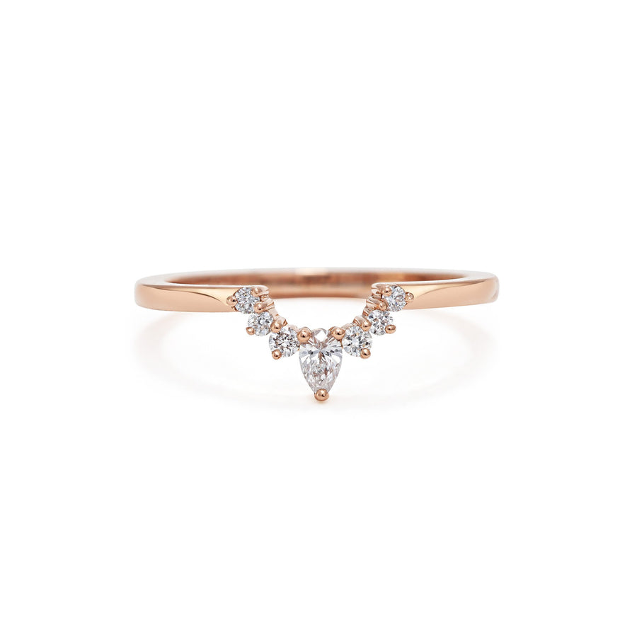 The Comet Encke Wedding Band by East London jeweller Rachel Boston | Discover our collections of unique and timeless engagement rings, wedding rings, and modern fine jewellery. - Rachel Boston Jewellery