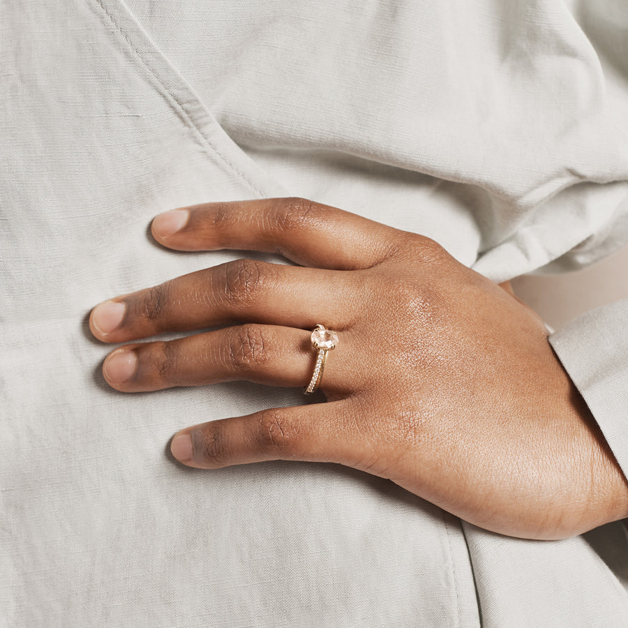 The X - Escalante Ring by East London jeweller Rachel Boston | Discover our collections of unique and timeless engagement rings, wedding rings, and modern fine jewellery. - Rachel Boston Jewellery