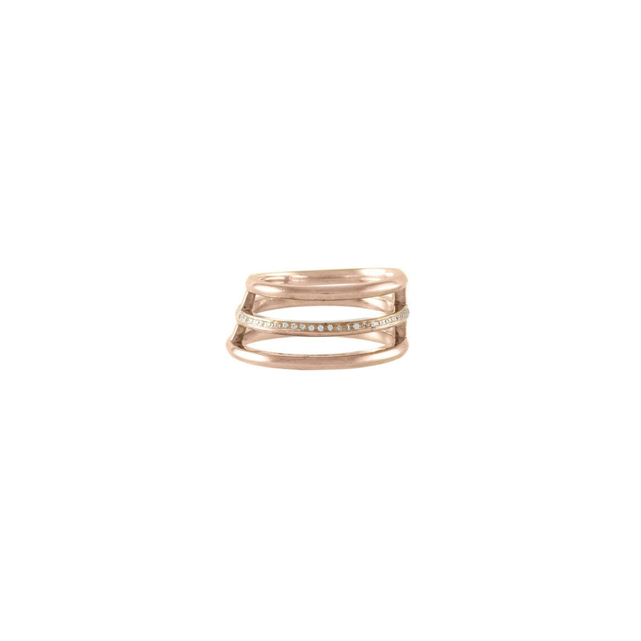 The Fehu Ring by East London jeweller Rachel Boston | Discover our collections of unique and timeless engagement rings, wedding rings, and modern fine jewellery. - Rachel Boston Jewellery