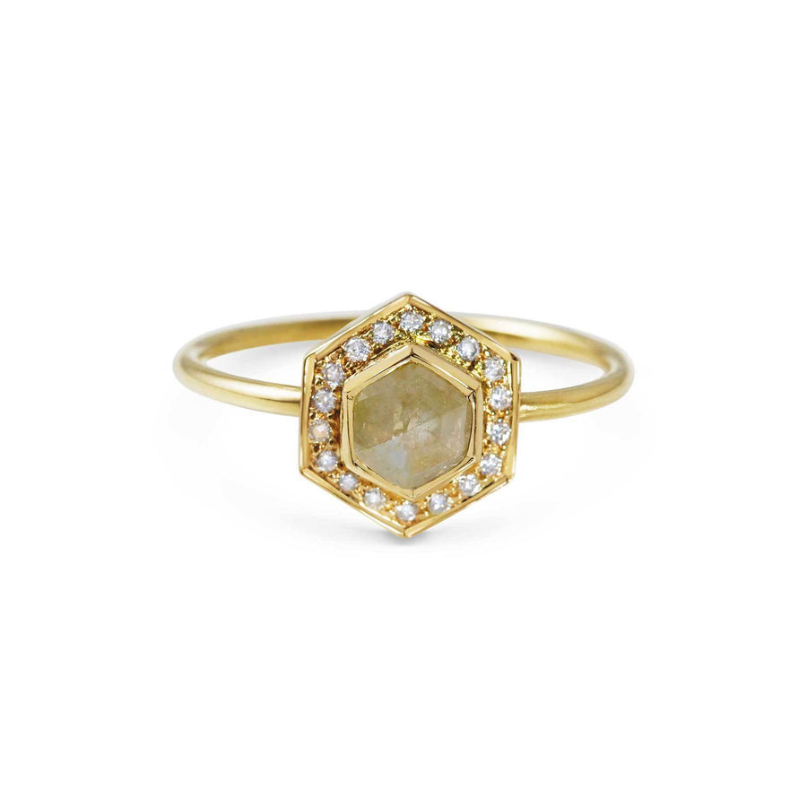 The X - Iris Ring by East London jeweller Rachel Boston | Discover our collections of unique and timeless engagement rings, wedding rings, and modern fine jewellery. - Rachel Boston Jewellery