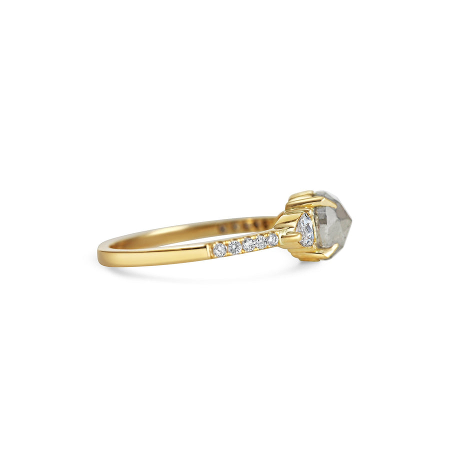 The X - Leo Ring by East London jeweller Rachel Boston | Discover our collections of unique and timeless engagement rings, wedding rings, and modern fine jewellery. - Rachel Boston Jewellery