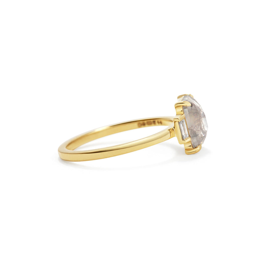 The X - Phaidra Ring by East London jeweller Rachel Boston | Discover our collections of unique and timeless engagement rings, wedding rings, and modern fine jewellery. - Rachel Boston Jewellery