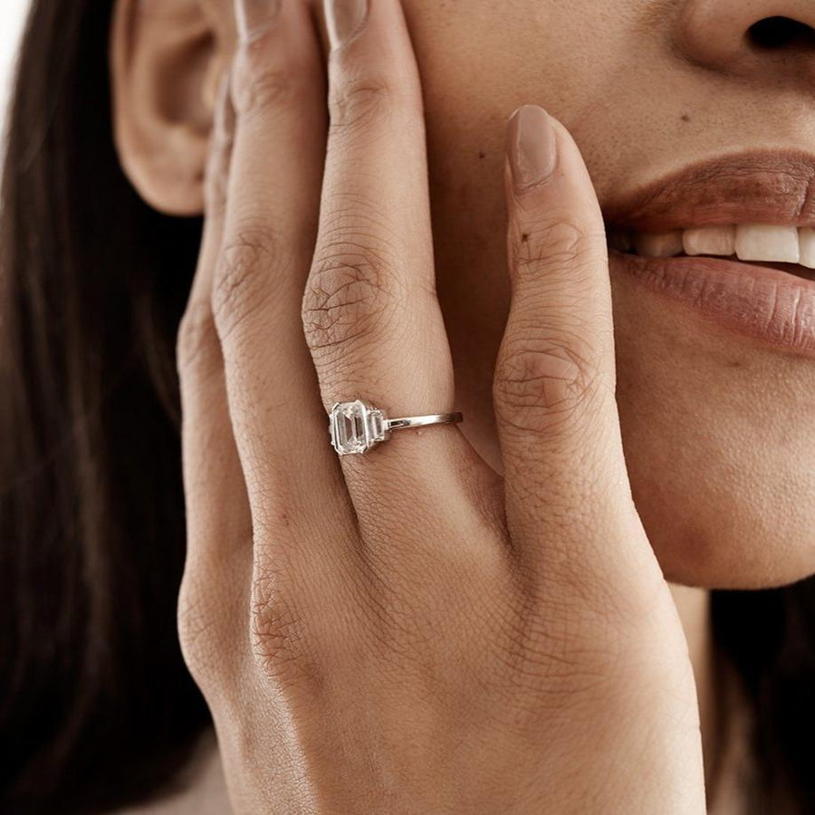 The Vela Ring by East London jeweller Rachel Boston | Discover our collections of unique and timeless engagement rings, wedding rings, and modern fine jewellery. - Rachel Boston Jewellery
