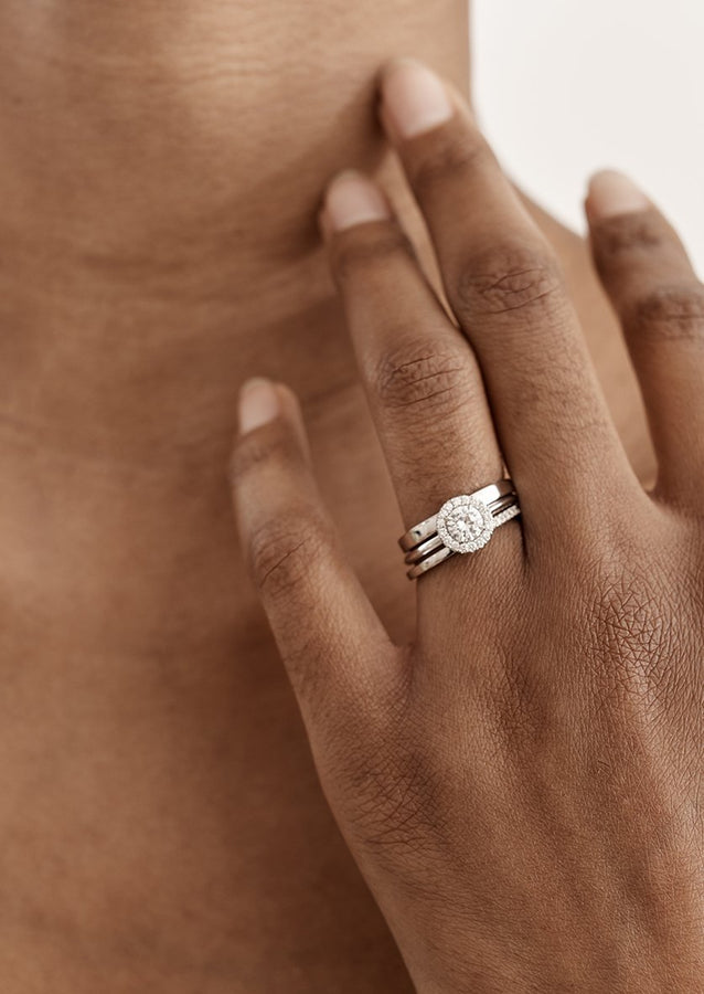 The Hedy Ring by East London jeweller Rachel Boston | Discover our collections of unique and timeless engagement rings, wedding rings, and modern fine jewellery. - Rachel Boston Jewellery