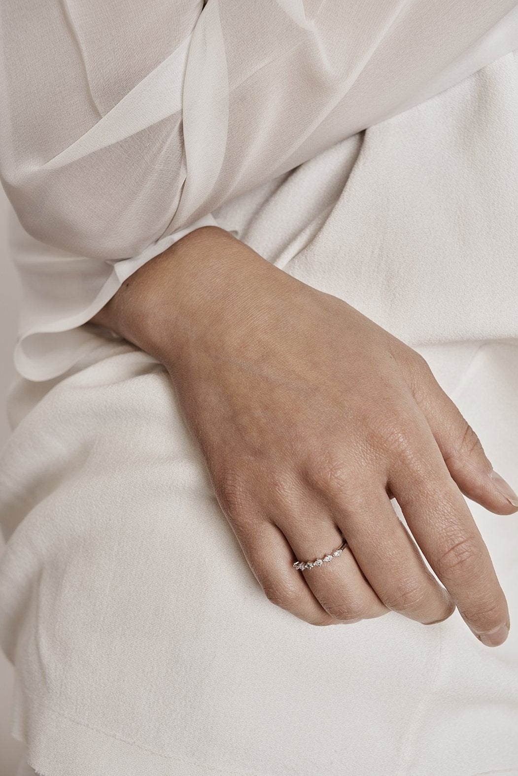The Marquise Diamond Wedding Band by East London jeweller Rachel Boston | Discover our collections of unique and timeless engagement rings, wedding rings, and modern fine jewellery.