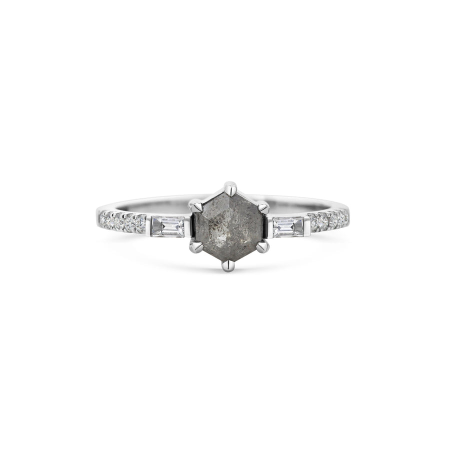 The X - Cygnus Ring by East London jeweller Rachel Boston | Discover our collections of unique and timeless engagement rings, wedding rings, and modern fine jewellery. - Rachel Boston Jewellery