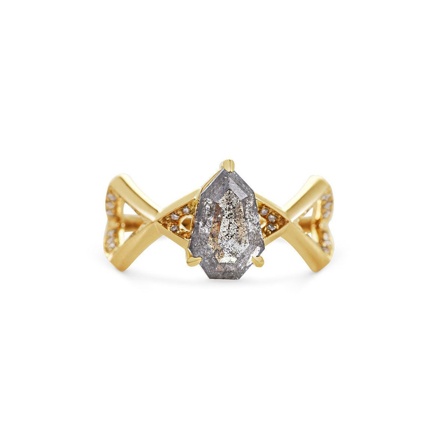 The X - Khepri Ring by East London jeweller Rachel Boston | Discover our collections of unique and timeless engagement rings, wedding rings, and modern fine jewellery. - Rachel Boston Jewellery