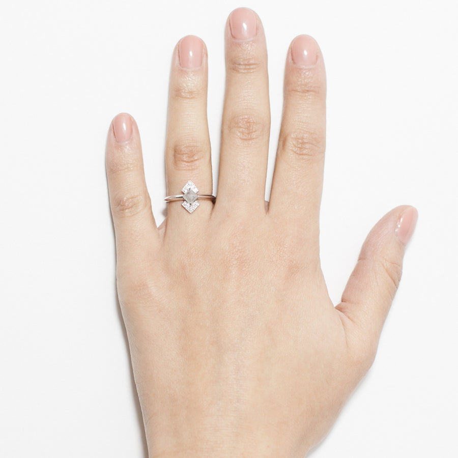 The X - Kratos Ring by East London jeweller Rachel Boston | Discover our collections of unique and timeless engagement rings, wedding rings, and modern fine jewellery. - Rachel Boston Jewellery