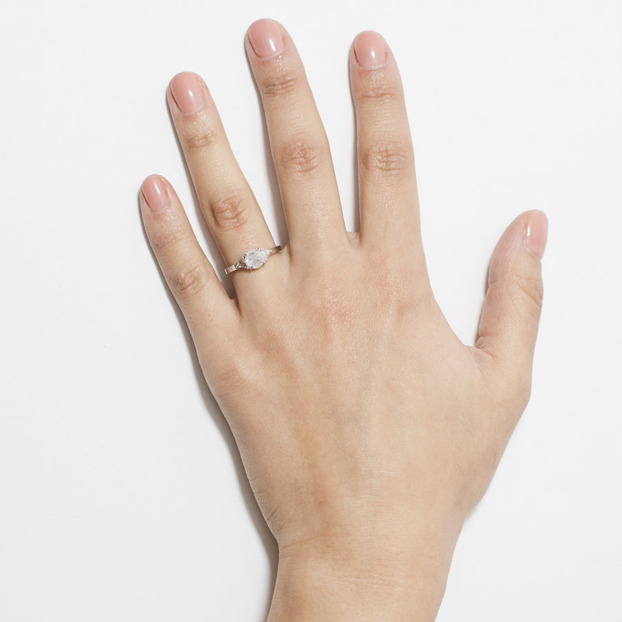 The X - Plutus Ring by East London jeweller Rachel Boston | Discover our collections of unique and timeless engagement rings, wedding rings, and modern fine jewellery. - Rachel Boston Jewellery