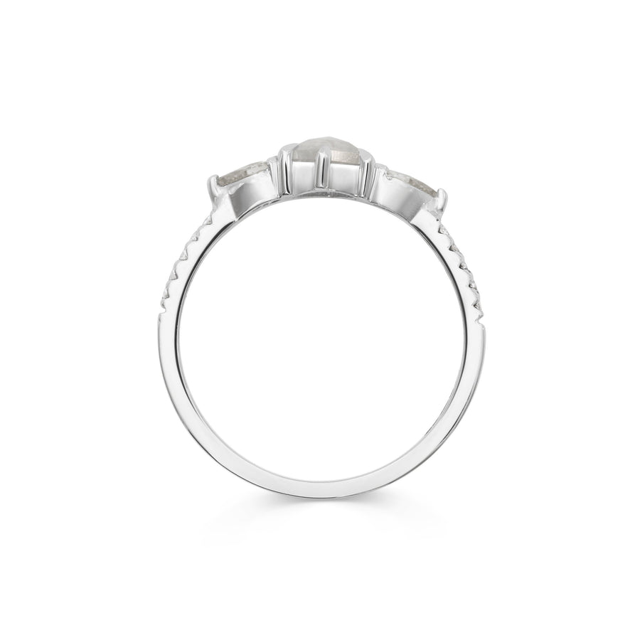 The X - Eros Ring by East London jeweller Rachel Boston | Discover our collections of unique and timeless engagement rings, wedding rings, and modern fine jewellery. - Rachel Boston Jewellery