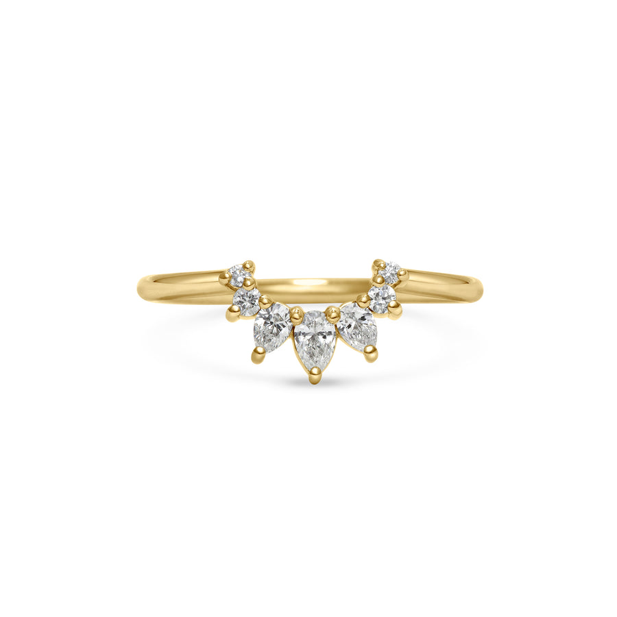 The Comet Hale Bopp Wedding Band by East London jeweller Rachel Boston | Discover our collections of unique and timeless engagement rings, wedding rings, and modern fine jewellery. - Rachel Boston Jewellery