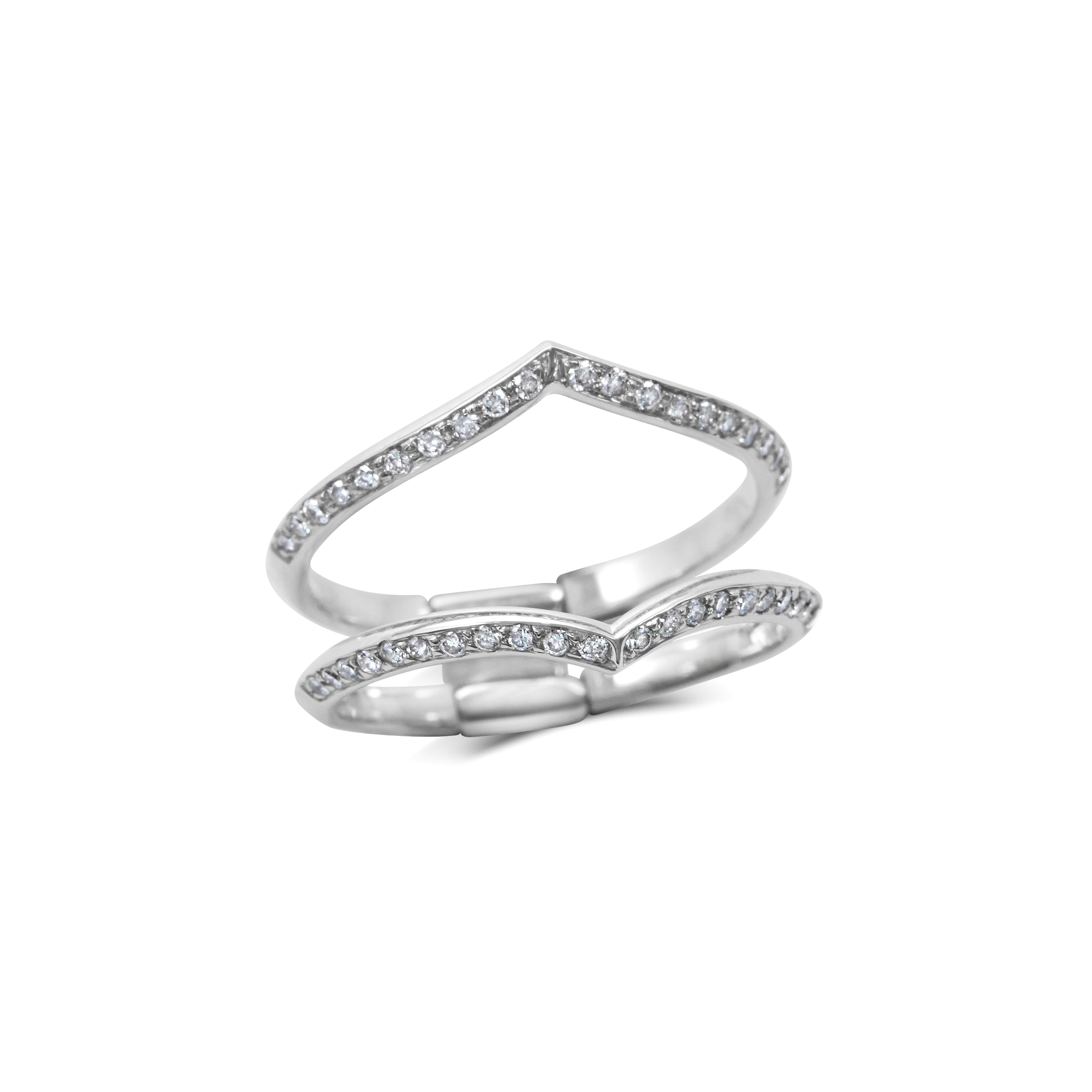 Diamond Wedding Ring Enhancer: Radiant Elegance, 3/4 Carat Diamonds –  Splendid Jewellery