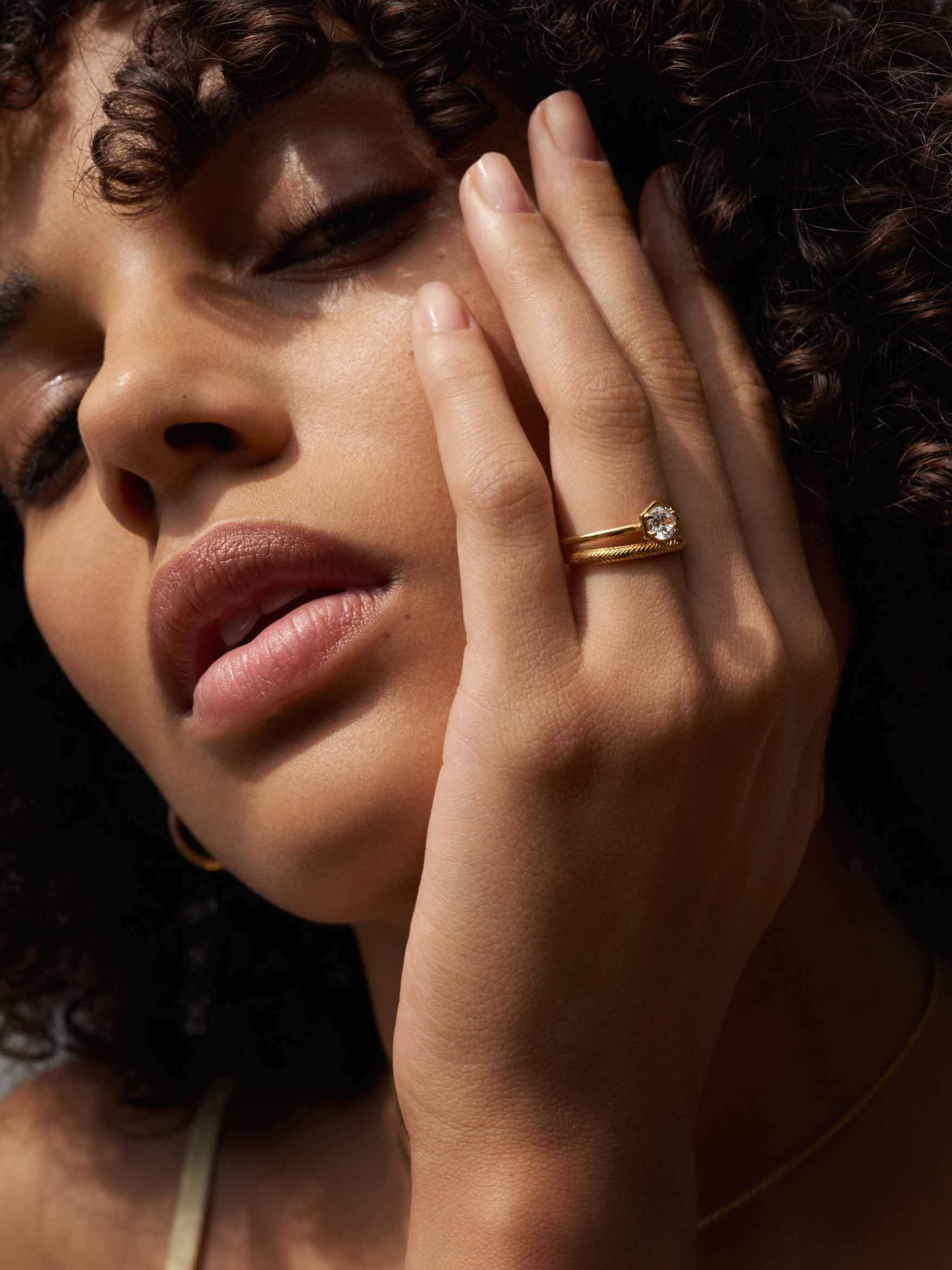 The Engraved Chevron D Shaped Band - 2mm by East London jeweller Rachel Boston | Discover our collections of unique and timeless engagement rings, wedding rings, and modern fine jewellery.