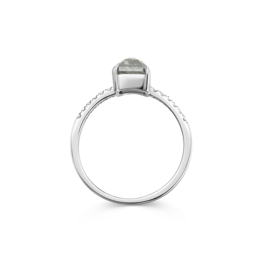 The X - Virgo Ring by East London jeweller Rachel Boston | Discover our collections of unique and timeless engagement rings, wedding rings, and modern fine jewellery. - Rachel Boston Jewellery