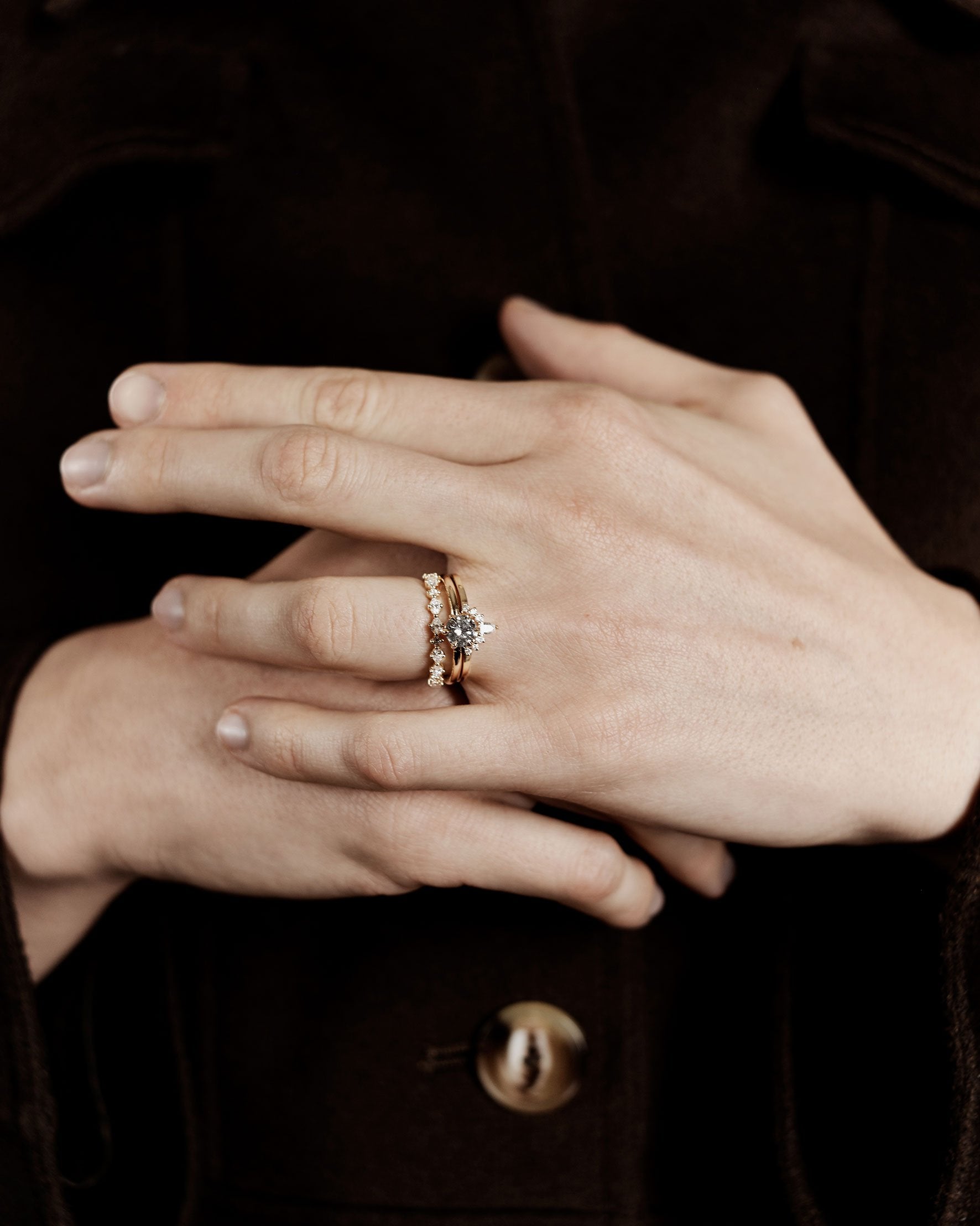The Mixed Diamond Wedding Band by East London jeweller Rachel Boston | Discover our collections of unique and timeless engagement rings, wedding rings, and modern fine jewellery.