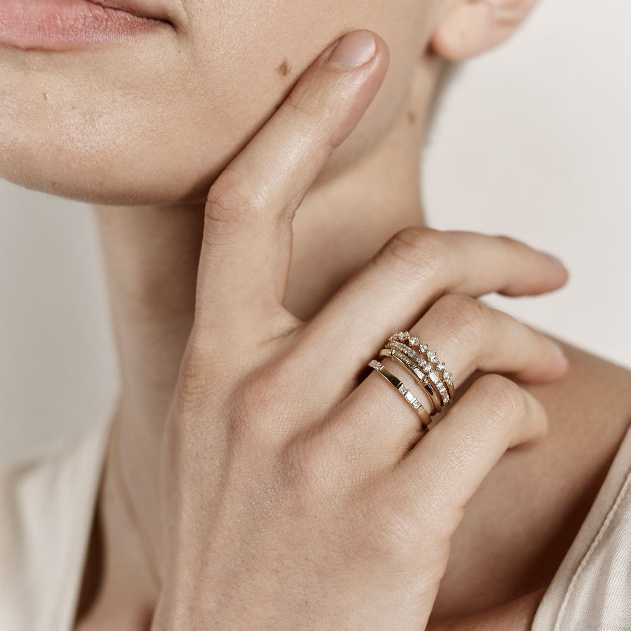 Princess Cut Trio Wedding Band · Rachel Boston - Main Image