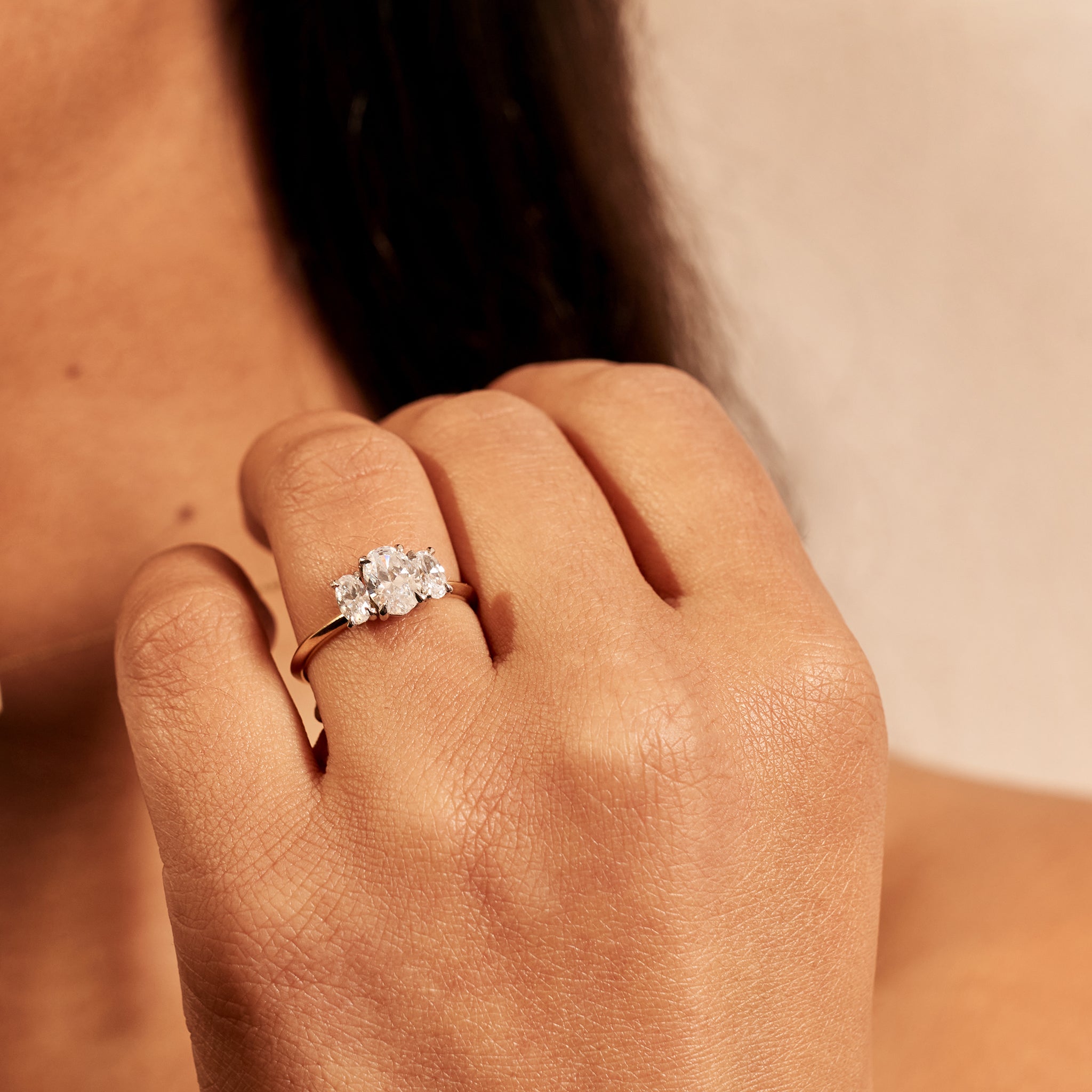 The Winnie Ring by East London jeweller Rachel Boston | Discover our collections of unique and timeless engagement rings, wedding rings, and modern fine jewellery.